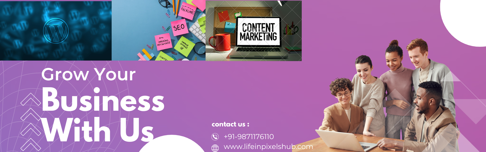 banner for seo and content marketing