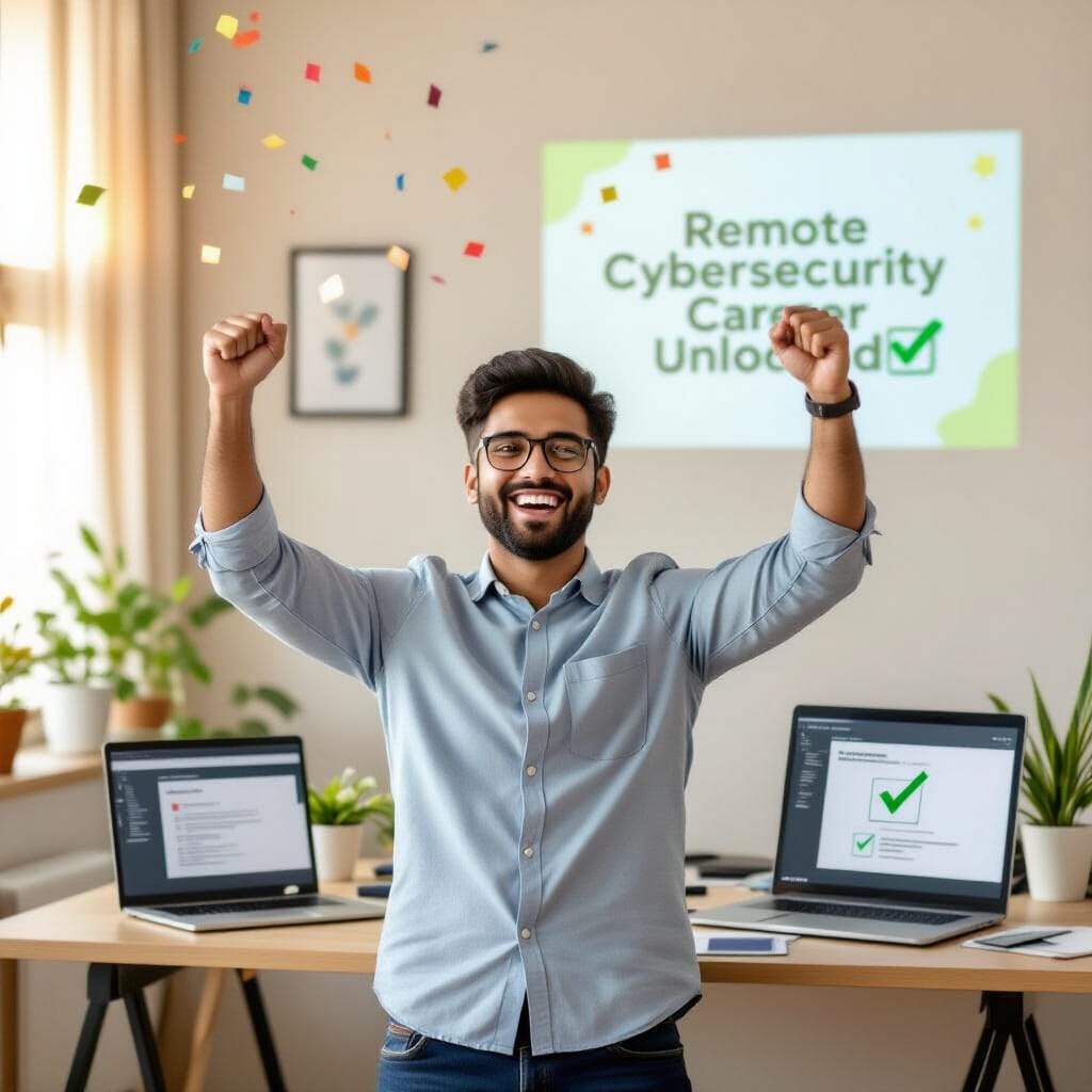 • how cybersecurity helped me land a remote job • success story cybersecurity remote work beginner • from zero to cybersecurity job working from home • cybersecurity career change story for beginners