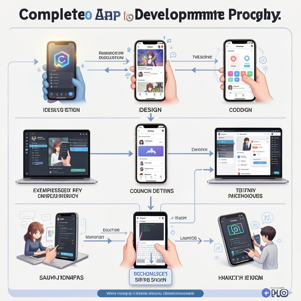 app development step by step, mobile app development guide,