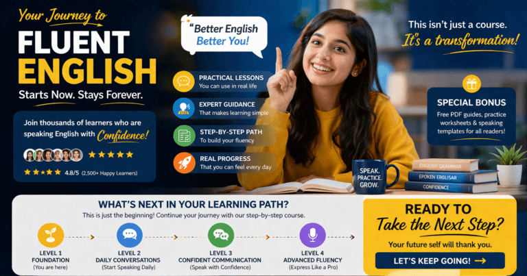 latest guide on spoken English basic course